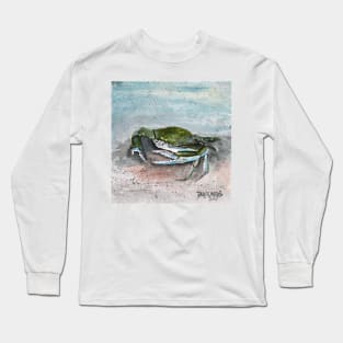 blue crab sea life Long Sleeve T-Shirt